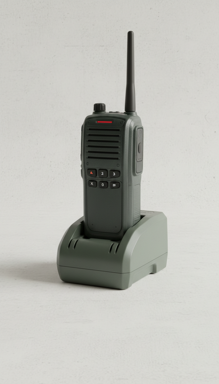 Digital radio with multi-unit charger
