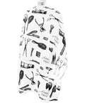 DMI Professional Products DMI The Barbershop Cape Black On White